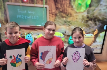 Żuczki które narysowali uczniowie