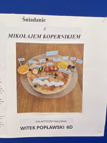 szkolny konkurs Śniadanie z Mikołajem Kopernikiem