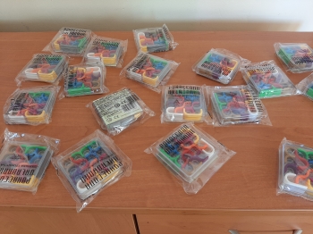 Lamigłówki, które otrzymali uczniowie uczestniczący w Miedzynarodowym Konkursie  Matematyczny Kangur