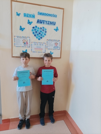 Uczniowie wyróżnieni w konkursie