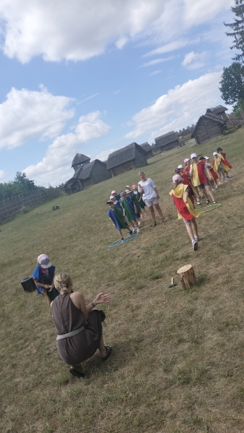 zabawa, wyścig drużyn