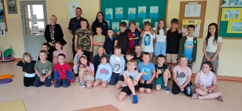 Wizyta policjanta i Pani z Sanepidu 