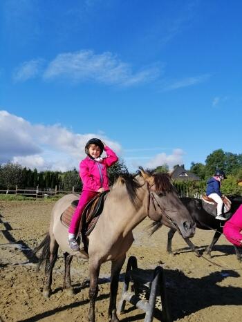 Dziewczynka na koniu 