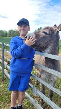 Chłopiec z osiołkiem 