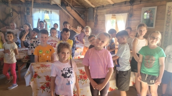 Półkoloniści w młynie 