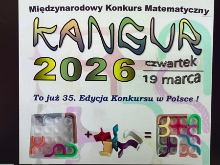 Udział uczniów klas 2 i 3 w Międzynarodowym Konkursie „Kangur Matematyczny”