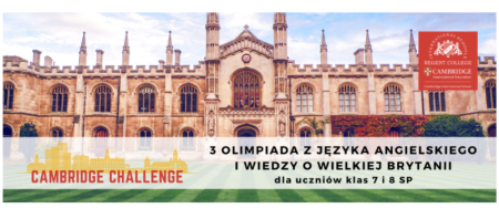 Wojewódzka Olimpiada z Języka Angielskiego Cambridge Challenge 2024