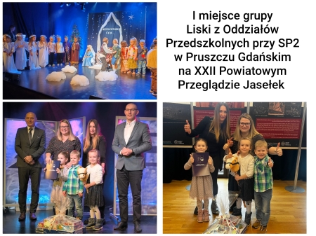 Powiatowy konkurs Jasełek w Ckis i I miejsce dla Lisków :)