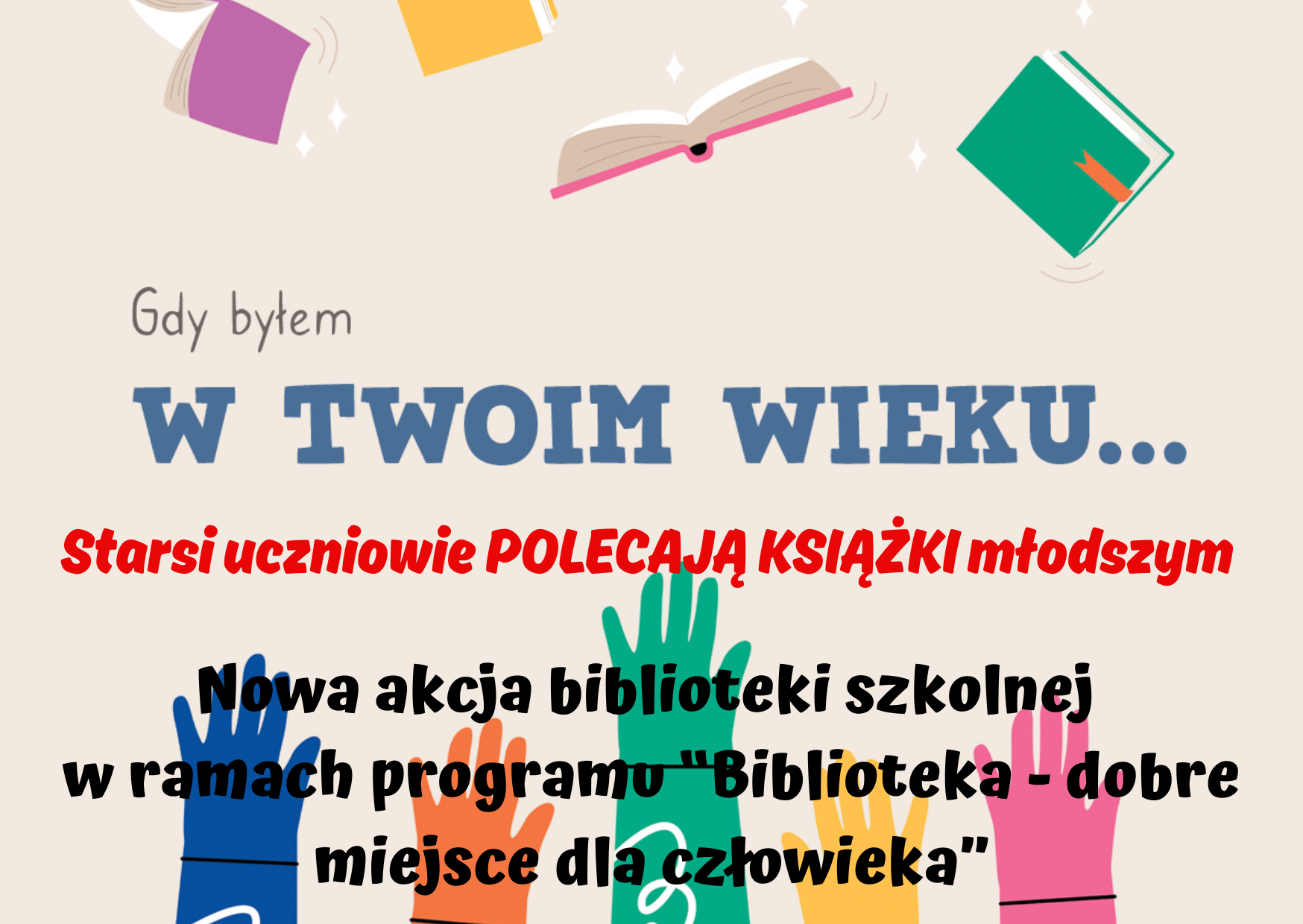 Gdy byłem w twoim wieku… – starsi uczniowie polecają książki młodszym!