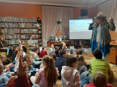 Zajęcia w Bibliotece Miejskiej  w Pruszczu Gdańskim