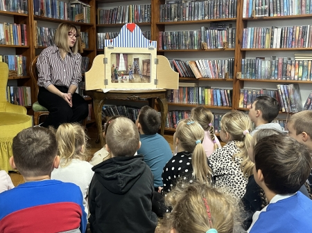 Wizyta w Powiatowej i Miejskiej Bibliotece Publicznej w Pruszczu Gdańskim