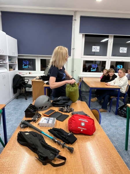 Spotkanie szkolnego koła górskiego