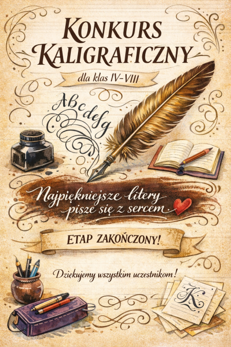 Prace I etapu Konkursu Kaligraficznego ''Piórem i Pazurem''